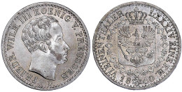 1/6 Taler 1840 D, Düsseldorf. Fast Stempelglanz. Jaeger 26. AKS 26. - Pièces De Monnaie D'or