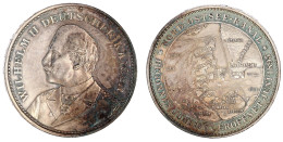 Silbermedaille 1895, Von Lauer. Eröffnung Des Nord-Ostseekanals. 33 Mm; 19,23 G. Vorzüglich Aus Polierte Platte, Kl. Kra - Monedas En Oro