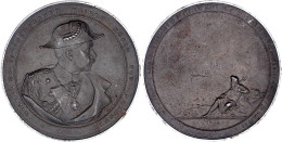 Eisengussmedaille 1895, Von K. Schäfer. Eröffnung Des Nord-Ostseekanals. 90 Mm. Vorzüglich. Lange 1372. - Monedas En Oro