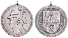 Tragbare Silbermedaille 1913. XXI. Verbandsschiessen Des Gaues Hessen U. Nassau Zu Siegen. 40 Mm; 25,13 G. Sehr Schön/vo - Gouden Munten