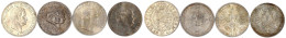 4 Taler: 1840 A (Fassungsspuren Am Außenrand), 1859 A, 1861 Krönung (Hks.) Und 1866 Siegestaler. Alle Sehr Schön, Gerein - Gouden Munten