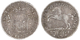 2/3 Taler 1691 *-*, Hannover. Wappen/springendes Ross. Auf Boden Dichter Bewuchs. Sehr Schön, Etwas Rauhe Oberfläche. We - Gold Coins
