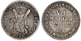 VI Ausbeute-Mariengroschen 1711 Geändert Aus 1710 ***, Clausthal. Ausbeute Der Grube St. Andreas. Gutes Sehr Schön, Kl.  - Pièces De Monnaie D'or