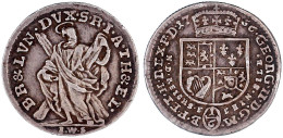 1/6 Ausbeutetaler 1756 I.W.S., Clausthal. St. Andreas. Sehr Schön, Selten. Welter 2616. Müseler 10.6.3/52. Fiala 4297/98 - Goldmünzen