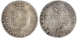 24 Mariengroschen (2/3 Taler Feinsilber) 1765 IWS (Jonhan Wilhelm Schlemm), Geändert Aus 1764, Clausthal. Sehr Schön, Se - Pièces De Monnaie D'or