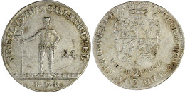 2/3 Taler Feinsilber 1775 LCR, Zellerfeld. Wilder Mann. Fast Vorzüglich, Sehr Selten. Welter 2812. Fiala 4575. Knigge 36 - Pièces De Monnaie D'or