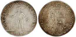 1/6 Taler Feinsilber 1782 Geändert Aus 1781 CES, Zellerfeld. Wilder Mann. Interr. Stempelfehler (Pfeil Durch Hals). Fast - Gold Coins