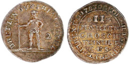 II Mariengroschen Feinsilber 1783 CES, Zellerfeld. Wilder Mann. Vorzüglich/Stempelglanz, Schöne Patina, Sehr Selten. Wel - Gold Coins