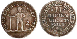 II Mariengroschen Feinsilber 1785 CES, Zellerfeld. Wilder Mann. Vorzüglich, Schöne Patina, Sehr Selten. Welter 2857. Fia - Gold Coins