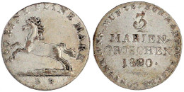 3 Mariengroschen 1820 LB, Hannover. Vorzüglich, Min. Berieben. Jaeger 12 C. AKS 14. Welter 2849. - Pièces De Monnaie D'or