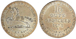 16 Gute Groschen 1834 A, Sign. W. Gutes Vorzüglich, Kl. Kratzer. Jaeger 33 E. AKS 66 B. - Gold Coins