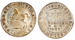 24 Mariengroschen 1693 ***/Rosette HC X H Rosette (Mz. Komplett Ohne Punkte), Braunschweig. Springendes Ross Im Kranz. G - Gold Coins