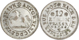 1/12 Taler 1706 HCH, Braunschweig. Springendes Roß. Vorzüglich, Leicht Berieben, Sehr Selten. Welter 2325. Fiala 1153. K - Pièces De Monnaie D'or