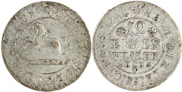 1/12 Taler 1712 HCH, Braunschweig. Springendes Roß. Gutes Vorzüglich, Min. Schrötlingsfehler, Sehr Selten. Welter 2325.  - Pièces De Monnaie D'or