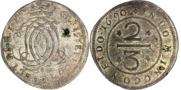 2/3 Taler Nach Leipziger Fuß 1690, Höxter. 15,04 G. Sehr Schön, Kl. Schrötlingsfehler Und Etwas Rauhe Oberfläche, äußers - Pièces De Monnaie D'or