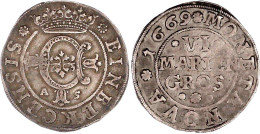 6 Mariengroschen 1669. 5, 34 G. Sehr Schön/vorzüglich, überd. Gut Ausgeprägt, Schöne Patina, Sehr Selten. Buck 119a. - Gold Coins