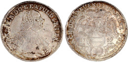 1/2 Konventionstaler 1759 IFM. Brustb. Des Fürstbischofs N. R./drei Wappenschilder, Darüber Fürstenhut Sowie Krummstab U - Gold Coins