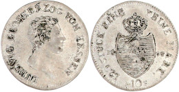 10 Kreuzer 1808. Var. Mit STÜCK Und Ohne Punkt Hinter Jahreszahl. Gutes Sehr Schön. Jaeger 9 Var. AKS 77 Var. (Anm.). - Pièces De Monnaie D'or