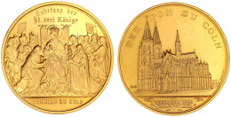 Verg. Bronzemedaille 1880 V. Drentwett, A.d. Vollendung Des Doms. Dom/hl. 3 Könige. 51 Mm. Stempelglanz. Weiler 2673. - Goldmünzen