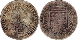 XV Kreuzer 1691, Westerburg. Wertzahl Auf Der Rs. Mittig Unter Dem Wappen, Fast Sehr Schön, Prägeschwäche, Sehr Selten.  - Pièces De Monnaie D'or