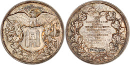 Silbermedaille 1914 Für Agent Hermann Jonas In Hennen Am 25. Januar. Dank Der Magdeburger Feuerversicherungsgesellschaft - Gold Coins