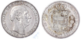 Vereinstaler 1867 A. 25 Jähr. Regierungsjubiläum. Vorzüglich/Stempelglanz. Jaeger 59. Thun 216. AKS 55. - Gouden Munten