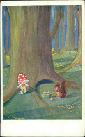 W.S.S.B. 1910s POSTCARD - CHILD DRESSED AS A MUSHROOM &  SQUIRREL - N. 5898 (5448) - Feiertag, Karl