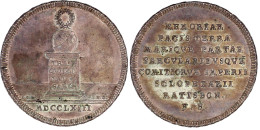 1/2 Feinsilbertaler 1763, Von J. Busch U. J. Körnlein, Der Regensburger Stahlschützengesellschaft, Auf Den Frieden Von H - Pièces De Monnaie D'or