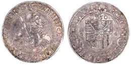 Reichstaler 1550 Mzz. Eichel, Annaberg. 28,76 G. Gutes Sehr Schön, Schöne Patina, Selten. Schnee 689. Davenport. 9787. K - Pièces De Monnaie D'or