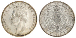 Vereinstaler 1865 B. Vorzüglich. Jaeger 126. Thun 348. AKS 137. - Gold Coins