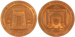 Bronzemedaille 1930. 25 Jahre Neues Logenheim Der Loge "Zur Harmonie". 60 Mm. Vorzüglich/Stempelglanz - Goldmünzen