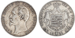 Vereinstaler 1859. Fast Sehr Schön. Jaeger 450. Thun 379. AKS 184. - Gold Coins