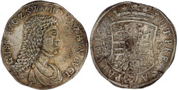 2/3 Taler 1674, Ellrich Wahlspruch 2. Fast Vorzüglich, Min. Zainende, Selten. M.-J./V. 154. Davenport. 908. - Gold Coins