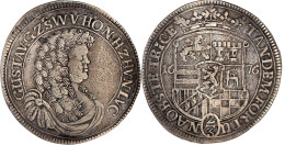 2/3 Taler 1676, Unbestimmte Münzstätte. Lange Allongeperücke, Pausbacken (der Einzige Gulden Mit Diesem Portraittyp, Wah - Gold Coins