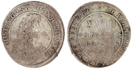 Gulden Zu 24 Mariengroschen 1676, Unbestimmte Münzstätte. Wahlspruch 3. Brustb./Wert. Sehr Schön, Kratzer Am Rand Und üb - Pièces De Monnaie D'or