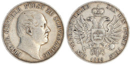 Vereinstaler 1859. Auflage Nur 6000 Ex. Fast Sehr Schön, Kl. Kratzer. Jaeger 53. Thun 394. AKS 12. - Gold Coins