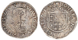 60 Kreuzer (Gulden) 1676, Hohensolms. Porträttyp III. Ohne Münzmeistersignatur (Peter Paul Peckstein). Die Vorderseitenu - Gouden Munten