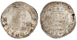 60 Kreuzer (Gulden) 1676, Hohensolms. Porträttyp III. Ohne Münzmeistersignatur (Peter Paul Peckstein). Die Vorderseitenu - Gouden Munten