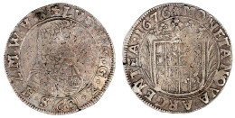 60 Kreuzer (Gulden) 1676, Hohensolms. Porträttyp III. Ohne Münzmeistersignatur (Peter Paul Peckstein). Die Vorderseitenu - Gouden Munten