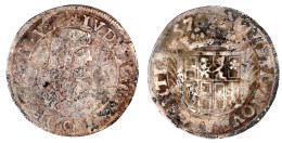 60 Kreuzer (Gulden) 1676, Hohensolms. Porträttyp IV. In Der Vorderseitenumschrift Eckiges W Und Mit Drei Blüten Auf Der  - Goldmünzen