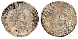 60 Kreuzer (Gulden) 1676, Hohensolms. Porträttyp IV. In Der Vorderseitenumschrift Rundes W Statt Eckigem W Und Mit Acht  - Gouden Munten