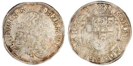 60 Kreuzer 1676, Hohensolms. Portraityp IV. In Der Vorderseitenumschrift Rundes W Statt Eckigem W Und Mit Acht Palmwedel - Gold Coins