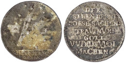 Silbermedaille 1681. Auf Den Großen Kometen Von 1680. 26 Mm; 4,47 G. Sehr Schön, Patina. Binder 21. - Pièces De Monnaie D'or