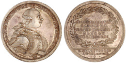 Silbermedaille Im 1 1/2 Fachen Talergewicht 1777 Von Werner. 300 Jahre Universität Tübingen. 51 Mm; 43,60 G. Vorzüglich/ - Gouden Munten