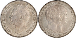 Doppeltaler 1846. Zur Hochzeit Von Carl Und Olga. Fast Stempelglanz, Von Polierten Stempeln, Min. Berieben. Jaeger 79. A - Pièces De Monnaie D'or