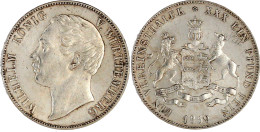 Vereinstaler 1859. Fast Stempelglanz, Prachtexemplar, Selten In Dieser Erhaltung. Jaeger 83. AKS 77. - Pièces De Monnaie D'or