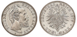 2 Mark 1876 A. Vorzüglich/Stempelglanz, Selten In Dieser Erhaltung. Jaeger 19. - Altri & Non Classificati