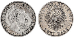 2 Mark 1876 A. Gutes Sehr Schön. Jaeger 19. - Andere & Zonder Classificatie