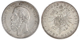 5 Mark 1876 G. A Mit Querstrich. Gutes Vorzüglich. Jaeger 27. - Andere & Zonder Classificatie