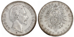 5 Mark 1876 D. Vorzüglich/Stempelglanz. Jaeger 42. - Andere & Zonder Classificatie